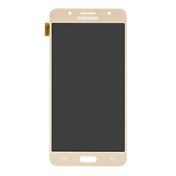 Дисплей (екран) Samsung J510 Galaxy J5 / J5108 Galaxy J5 Duos, З сенсорним склом, Без рамки, Amoled, Золотий