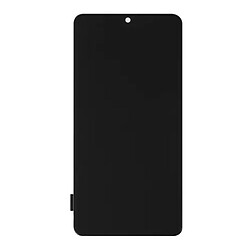 Дисплей (екран) Samsung A415 Galaxy A41, З сенсорним склом, З рамкою, OLED, Чорний