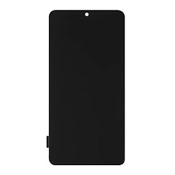 Дисплей (екран) Samsung A415 Galaxy A41, З сенсорним склом, З рамкою, Amoled, Чорний