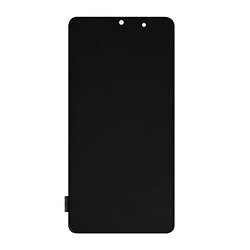 Дисплей (екран) Samsung A415 Galaxy A41, З сенсорним склом, З рамкою, Super Amoled, Чорний