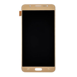Дисплей (екран) Samsung J710 Galaxy J7, З сенсорним склом, Без рамки, OLED, Золотий
