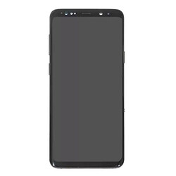 Дисплей (екран) Samsung G965F Galaxy S9 Plus, З сенсорним склом, З рамкою, Super Amoled, Чорний