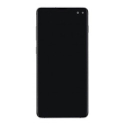 Дисплей (екран) Samsung G975 Galaxy S10 Plus, З сенсорним склом, З рамкою, Super Amoled, Чорний