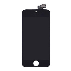 Дисплей (екран) Apple iPhone 5, Original (100%), З сенсорним склом, З рамкою, Чорний