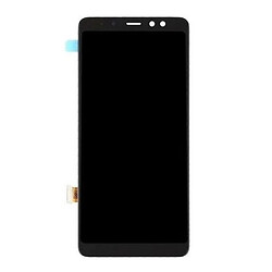 Дисплей (екран) Samsung A730 Galaxy A8 Plus, З сенсорним склом, Без рамки, Super Amoled, Чорний
