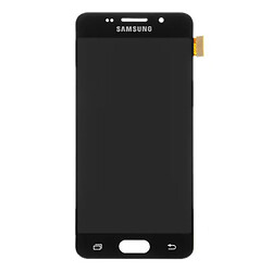 Дисплей (екран) Samsung A310 Galaxy A3 Duos, З сенсорним склом, Без рамки, OLED, Чорний
