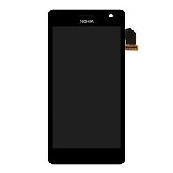 Дисплей (екран) Nokia Lumia 730 / Lumia 735, Original (PRC), З сенсорним склом, З рамкою, Чорний