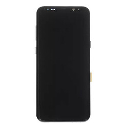 Дисплей (екран) Samsung G955 Galaxy S8 Plus, З сенсорним склом, З рамкою, OLED, Чорний
