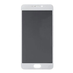 Дисплей (екран) Meizu M621 M5 Note, High quality, З сенсорним склом, З рамкою, Білий