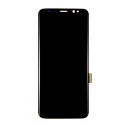 Дисплей (экран) Samsung G950 Galaxy S8, С сенсорным стеклом, Без рамки, Super Amoled, Черный