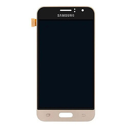 Дисплей (екран) Samsung J120 Galaxy J1, З сенсорним склом, Без рамки, OLED, Золотий