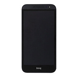 Дисплей (екран) HTC Desire 616, High quality, З сенсорним склом, З рамкою, Чорний