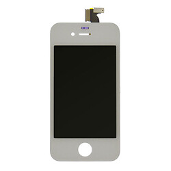 Дисплей (екран) Apple iPhone 4S, Original (100%), З сенсорним склом, З рамкою, Білий