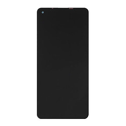 Дисплей (екран) Samsung A215 Galaxy A21, High quality, З сенсорним склом, З рамкою, Чорний