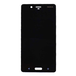 Дисплей (екран) Nokia 8 Dual Sim, Original (PRC), З сенсорним склом, Без рамки, Чорний