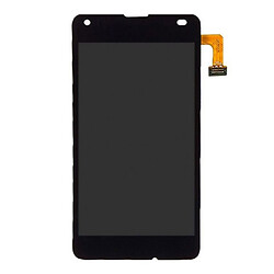 Дисплей (екран) Nokia Lumia 550, Original (PRC), З сенсорним склом, Без рамки, Чорний