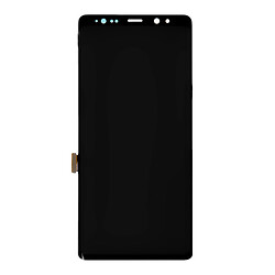 Дисплей (екран) Samsung N950 Galaxy Note 8, З сенсорним склом, Без рамки, Super Amoled, Чорний