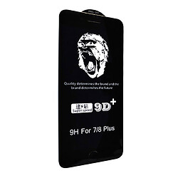 Захисне скло Apple iPhone 7 Plus / iPhone 8 Plus, Monkey, 5D, Чорний