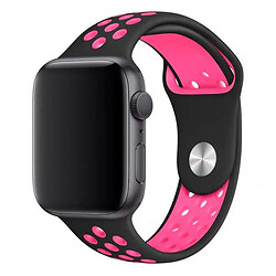 Ремешок Apple Watch 42 / Watch 44, Nike, Черно-Пудровый, Розовый