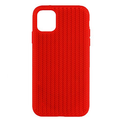 Чохол (накладка) Apple iPhone 11, Silicone Knitted, Червоний