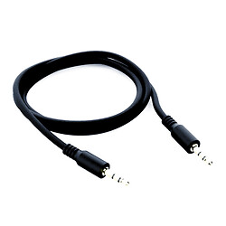 AUX кабель, 3,5 мм., 1.0 м., Чорний