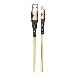USB кабель Hoco U105, MicroUSB, 1.2 м., Золотой