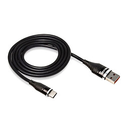 USB кабель WALKER C735, Type-C, 1.0 м., Черный