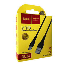 USB кабель Hoco DU24 Giraffe, Type-C, 1.0 м., Черный