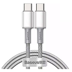 USB кабель Baseus CATGD-02 High Density Braided, Type-C, 1.0 м., белый