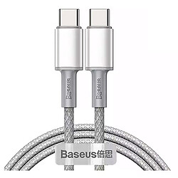 USB кабель Baseus CATGD-02 High Density Braided, Type-C, 1.0 м., Белый