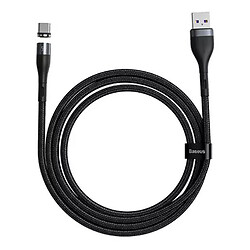 USB кабель Baseus CATXC-NG1 Zinc Magnetic Safe, Type-C, 1.0 м., серый