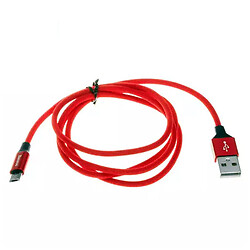 USB кабель Baseus CAMYW-A09, microUSB, 1.0 м., красный