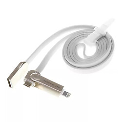 USB кабель Nillkin, Lightning, microUSB, 1.0 м., белый