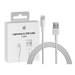 USB кабель Apple iPhone SE 2022 / iPhone 14 Pro Max / iPhone 14 Plus / iPhone 14 Pro / iPhone 14 / iPhone 13 Pro / iPhone 13 Mini / iPhone 13 / iPhone 13 Pro Max / iPhone 12 Mini / iPhone 12 Pro Max / iPhone 12 Pro / iPhone 12, Lightning, 1.0 м., Білий