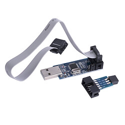USBASP програматор AVR V2.0 + IDC перехідник з 10 на 6  pin