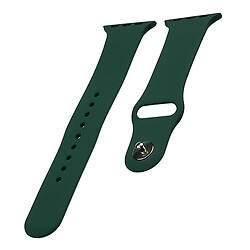 Ремінець Apple Watch 38 / Watch 40, Silicone Band, Темно-зелений, Зелений