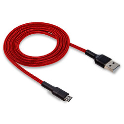 USB кабель Walker C575, MicroUSB, 1.0 м., Красный