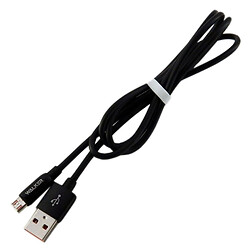 USB кабель Walker C725, MicroUSB, 1.0 м., Чорний