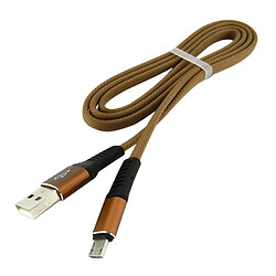 USB кабель Walker C750, MicroUSB, 1.0 м., Коричневый