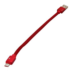 USB кабель Walker C755, MicroUSB, 0.1 м., Червоний