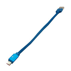 USB кабель Walker C755, MicroUSB, 0.1 м., Синій