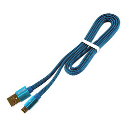 USB кабель Walker C755, MicroUSB, 1.0 м., Синій