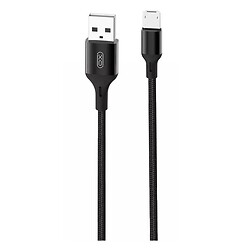USB кабель XO NB143, MicroUSB, 2.0 м., Чорний