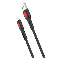 USB кабель XO NB151, MicroUSB, 1.0 м., Чорний