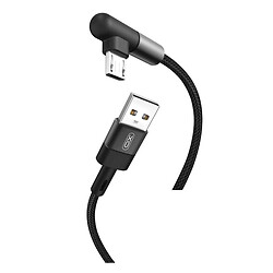 USB кабель XO NB152, MicroUSB, 1.0 м., Чорний