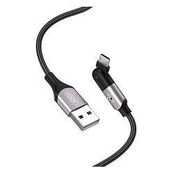 USB кабель XO NB176, MicroUSB, 1.2 м., Чорний