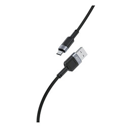 USB кабель XO NB198, MicroUSB, 1.0 м., Чорний