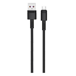 USB кабель XO NB-Q166, MicroUSB, 1.0 м., Черный