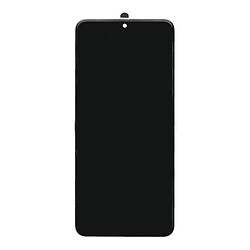 Дисплей (екран) Samsung A225 Galaxy A22, З сенсорним склом, З рамкою, OLED, Чорний