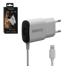 СЗУ Remax RMT-9188 Apple iPhone SE 2022 / iPhone 14 Pro Max / iPhone 14 Plus / iPhone 14 Pro / iPhone 14 / iPhone 13 Pro / iPhone 13 Mini / iPhone 13 / iPhone 13 Pro Max / iPhone 12 Mini / iPhone 12 Pro Max, С кабелем, Lightning, 2.1 A, Белый